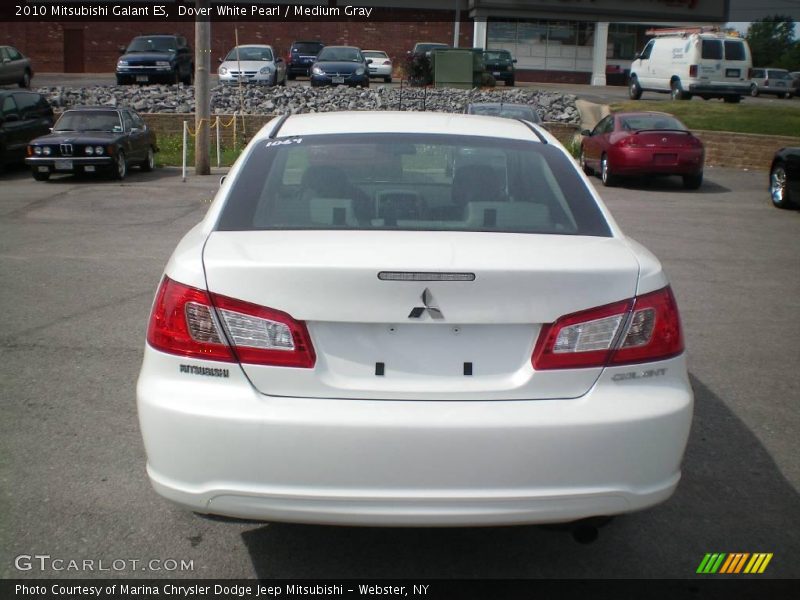 Dover White Pearl / Medium Gray 2010 Mitsubishi Galant ES