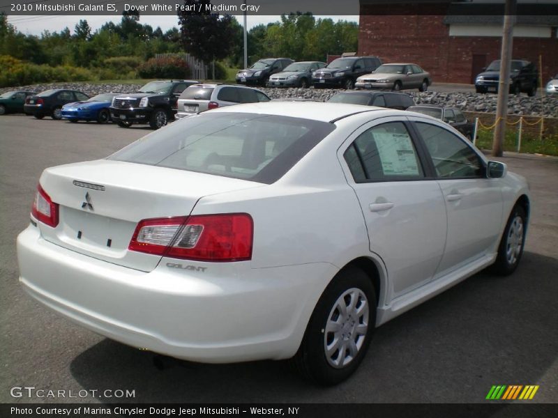 Dover White Pearl / Medium Gray 2010 Mitsubishi Galant ES