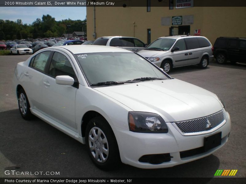 Dover White Pearl / Medium Gray 2010 Mitsubishi Galant ES