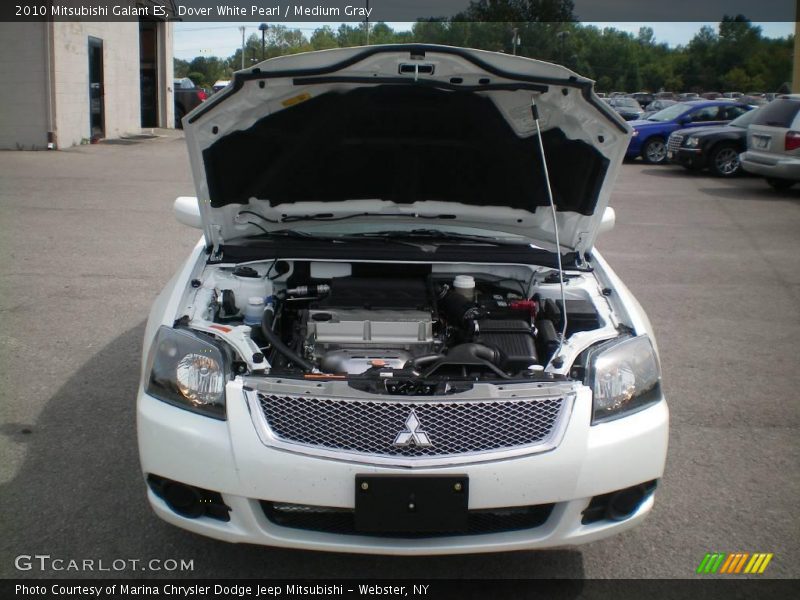 Dover White Pearl / Medium Gray 2010 Mitsubishi Galant ES