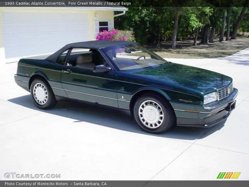 Polo Green Metallic / Natural Beige 1993 Cadillac Allante Convertible