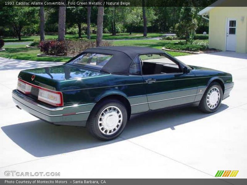 Polo Green Metallic / Natural Beige 1993 Cadillac Allante Convertible