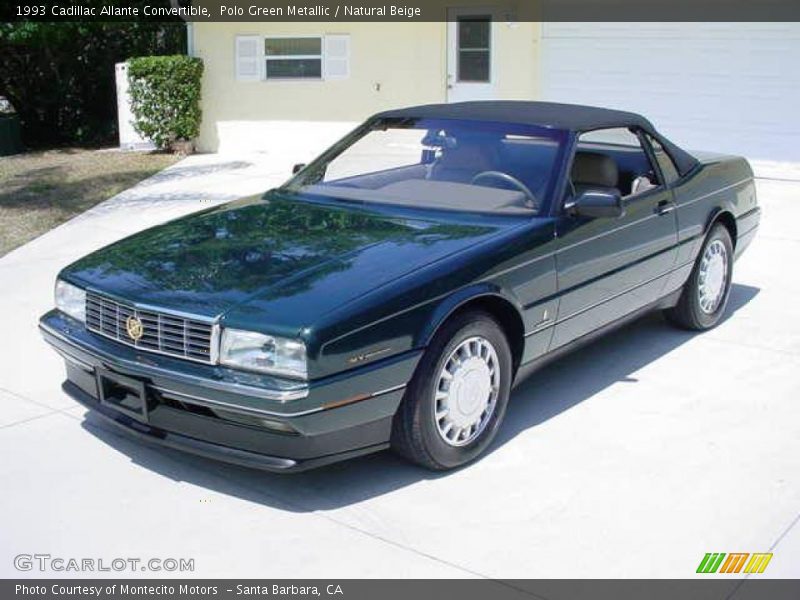 Polo Green Metallic / Natural Beige 1993 Cadillac Allante Convertible