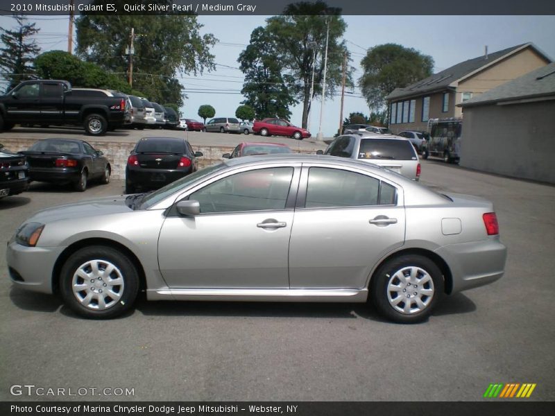 Quick Silver Pearl / Medium Gray 2010 Mitsubishi Galant ES