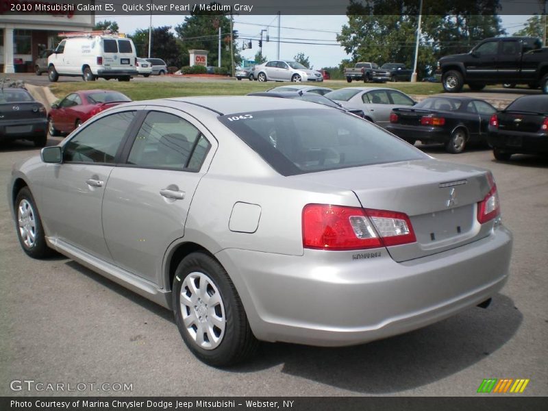 Quick Silver Pearl / Medium Gray 2010 Mitsubishi Galant ES