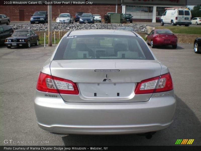 Quick Silver Pearl / Medium Gray 2010 Mitsubishi Galant ES