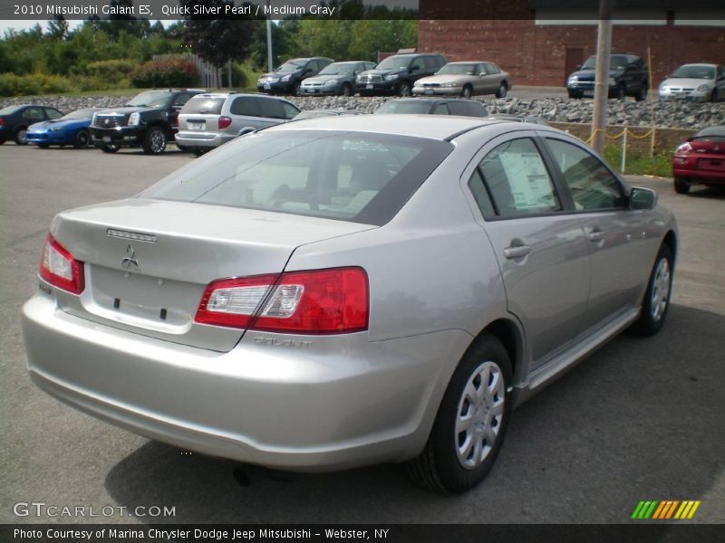 Quick Silver Pearl / Medium Gray 2010 Mitsubishi Galant ES