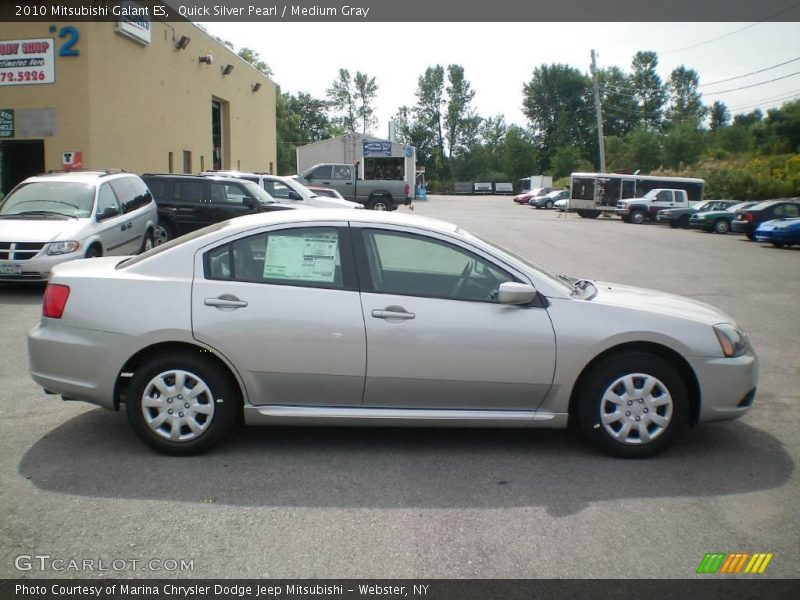Quick Silver Pearl / Medium Gray 2010 Mitsubishi Galant ES