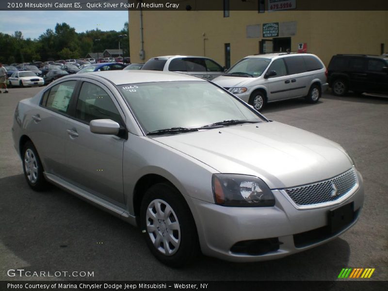 Quick Silver Pearl / Medium Gray 2010 Mitsubishi Galant ES