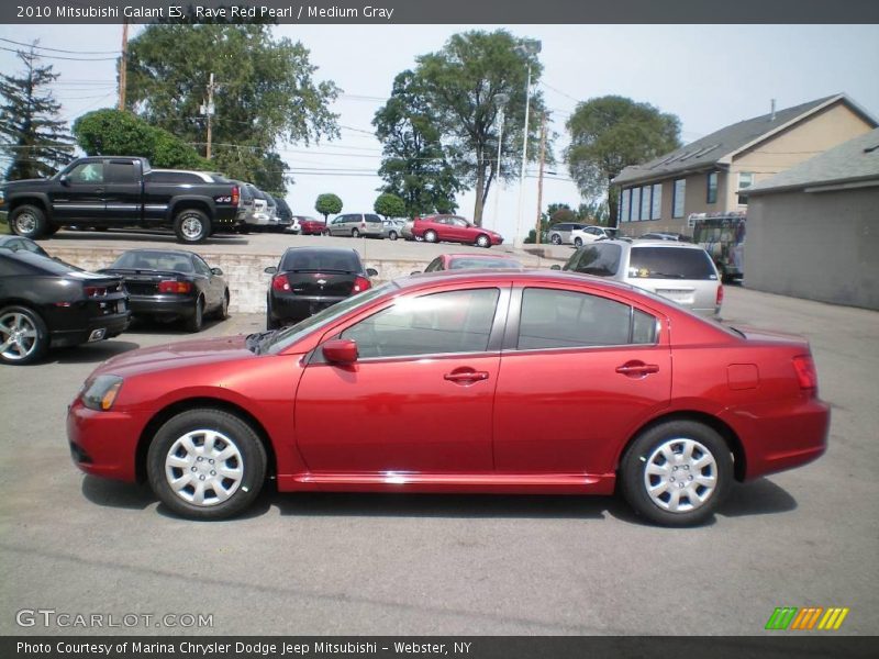 Rave Red Pearl / Medium Gray 2010 Mitsubishi Galant ES