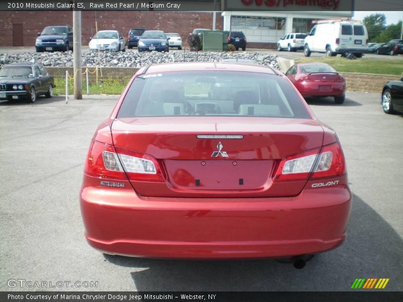 Rave Red Pearl / Medium Gray 2010 Mitsubishi Galant ES