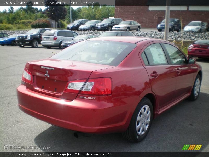 Rave Red Pearl / Medium Gray 2010 Mitsubishi Galant ES