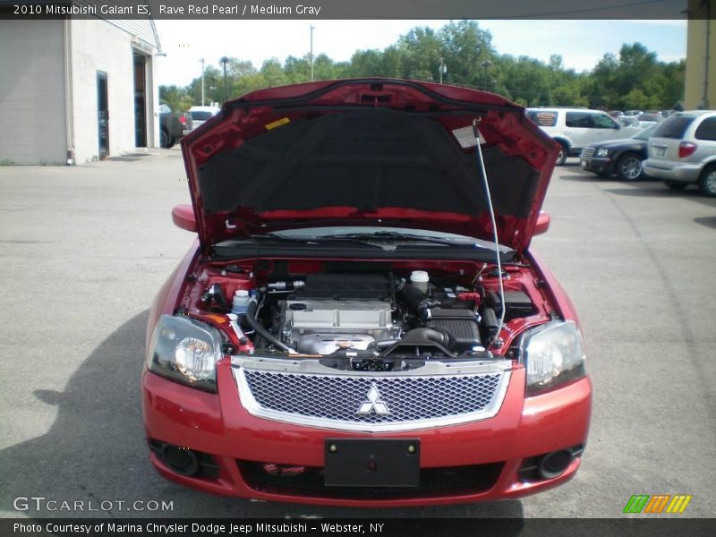Rave Red Pearl / Medium Gray 2010 Mitsubishi Galant ES
