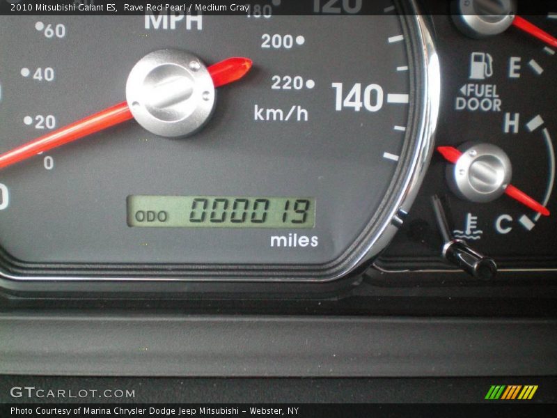 Rave Red Pearl / Medium Gray 2010 Mitsubishi Galant ES