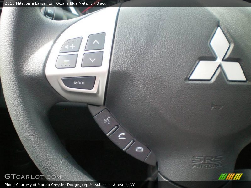 Octane Blue Metallic / Black 2010 Mitsubishi Lancer ES