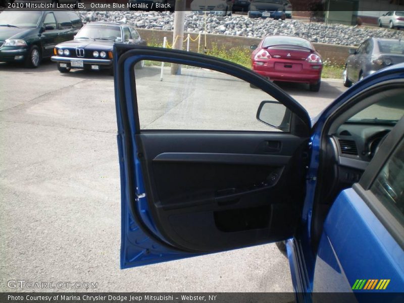 Octane Blue Metallic / Black 2010 Mitsubishi Lancer ES