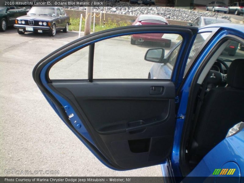 Octane Blue Metallic / Black 2010 Mitsubishi Lancer ES