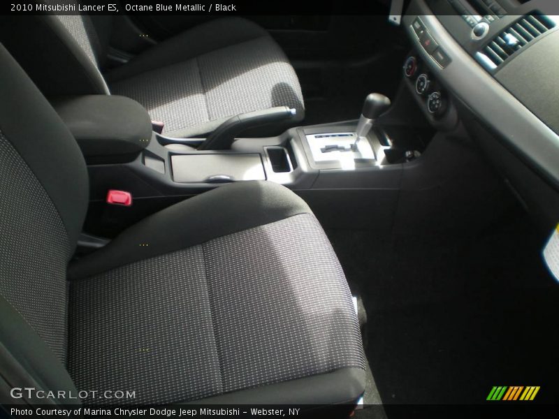 Octane Blue Metallic / Black 2010 Mitsubishi Lancer ES