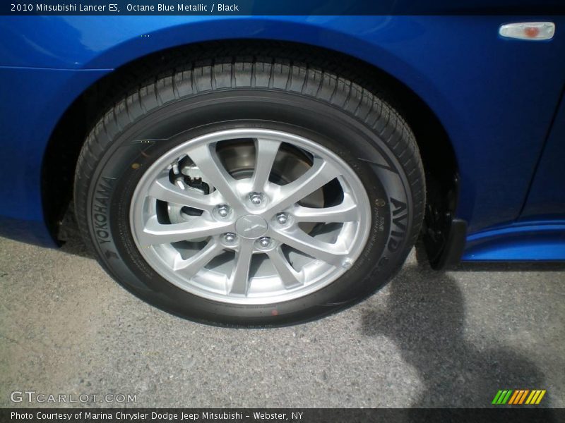Octane Blue Metallic / Black 2010 Mitsubishi Lancer ES