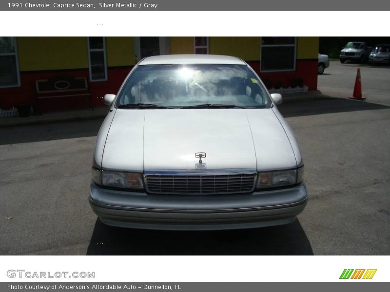 Silver Metallic / Gray 1991 Chevrolet Caprice Sedan