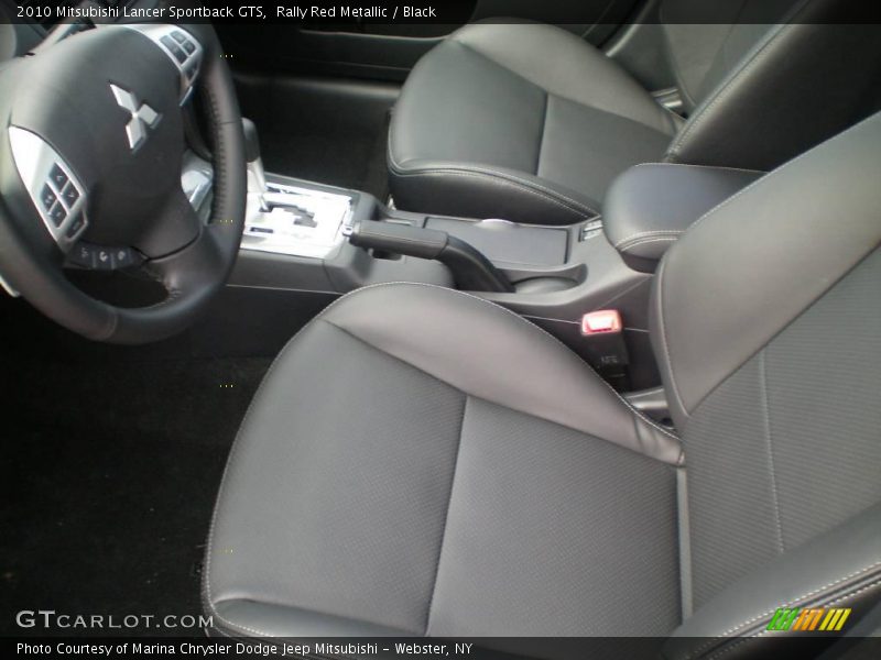 Rally Red Metallic / Black 2010 Mitsubishi Lancer Sportback GTS