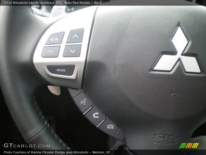 Rally Red Metallic / Black 2010 Mitsubishi Lancer Sportback GTS