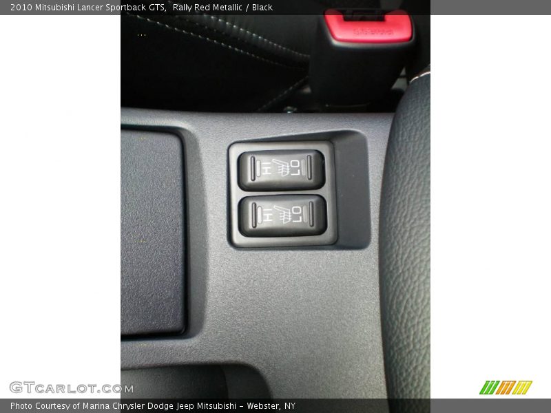 Rally Red Metallic / Black 2010 Mitsubishi Lancer Sportback GTS