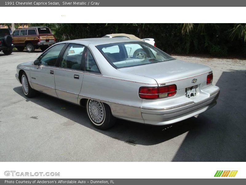 Silver Metallic / Gray 1991 Chevrolet Caprice Sedan