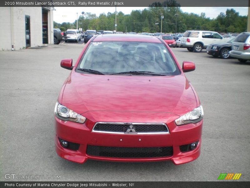 Rally Red Metallic / Black 2010 Mitsubishi Lancer Sportback GTS