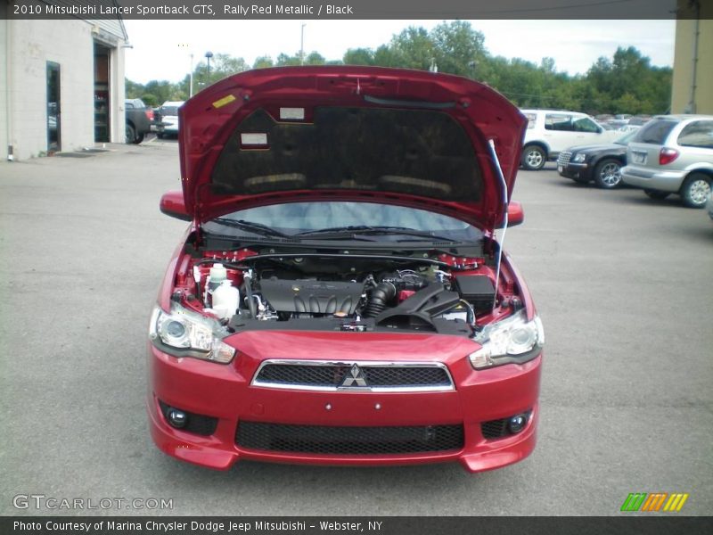 Rally Red Metallic / Black 2010 Mitsubishi Lancer Sportback GTS