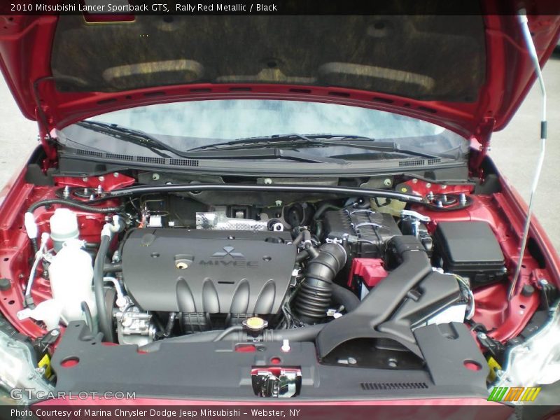 Rally Red Metallic / Black 2010 Mitsubishi Lancer Sportback GTS