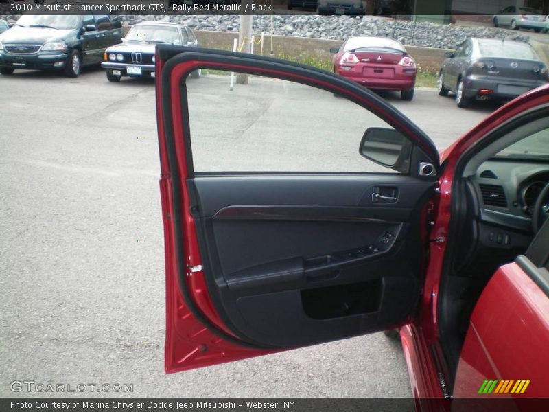 Rally Red Metallic / Black 2010 Mitsubishi Lancer Sportback GTS