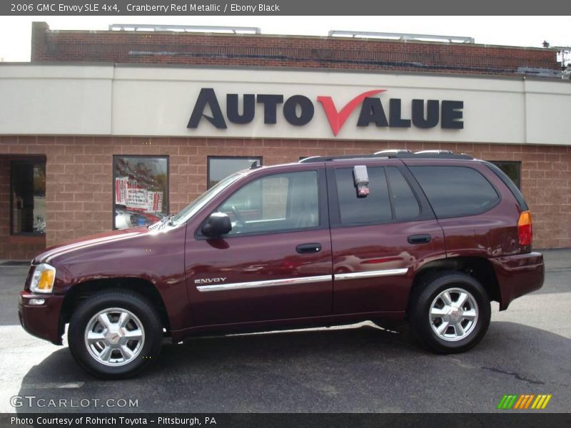 Cranberry Red Metallic / Ebony Black 2006 GMC Envoy SLE 4x4