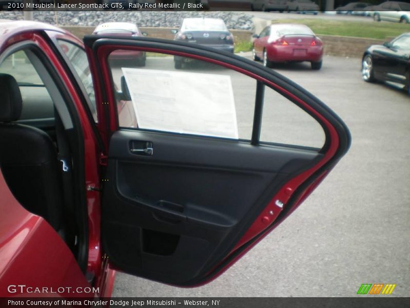 Rally Red Metallic / Black 2010 Mitsubishi Lancer Sportback GTS