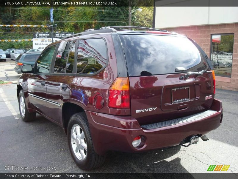 Cranberry Red Metallic / Ebony Black 2006 GMC Envoy SLE 4x4