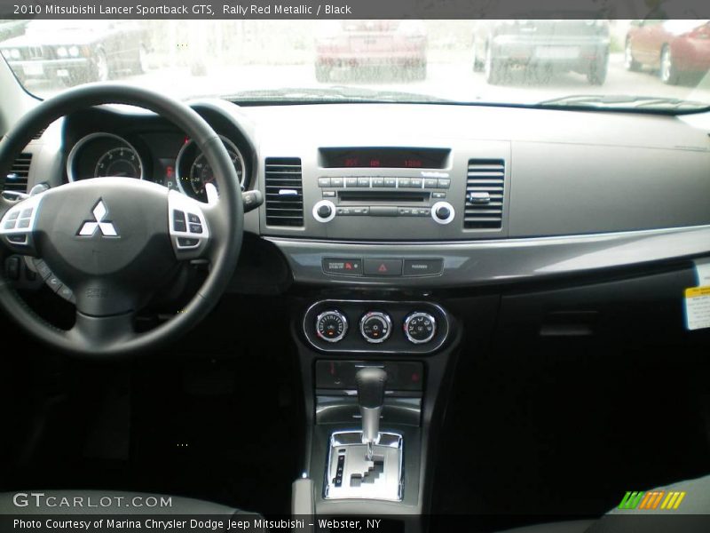 Rally Red Metallic / Black 2010 Mitsubishi Lancer Sportback GTS