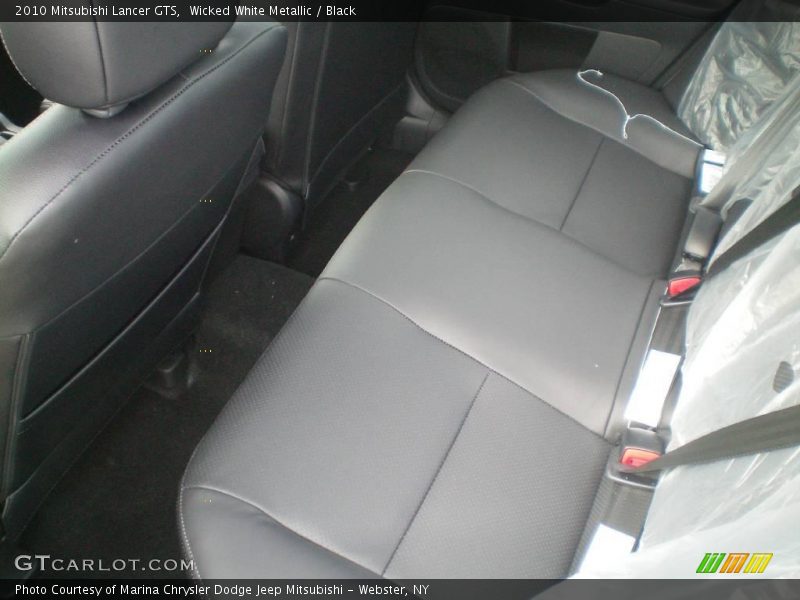 Wicked White Metallic / Black 2010 Mitsubishi Lancer GTS