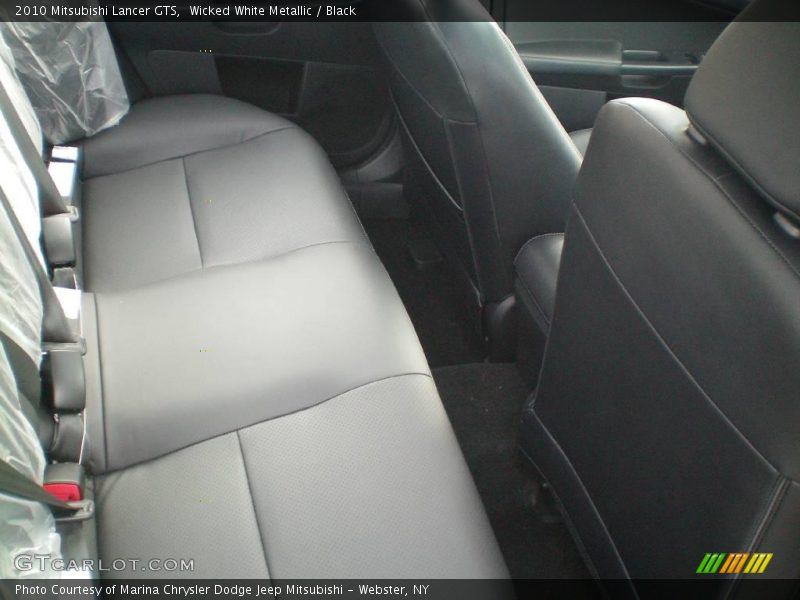 Wicked White Metallic / Black 2010 Mitsubishi Lancer GTS