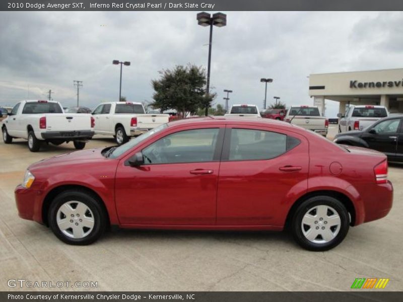 Inferno Red Crystal Pearl / Dark Slate Gray 2010 Dodge Avenger SXT