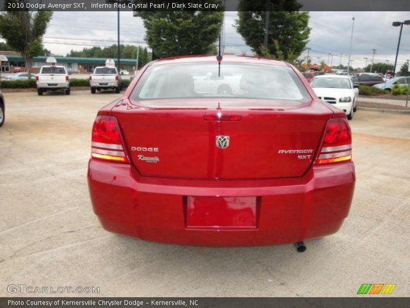 Inferno Red Crystal Pearl / Dark Slate Gray 2010 Dodge Avenger SXT