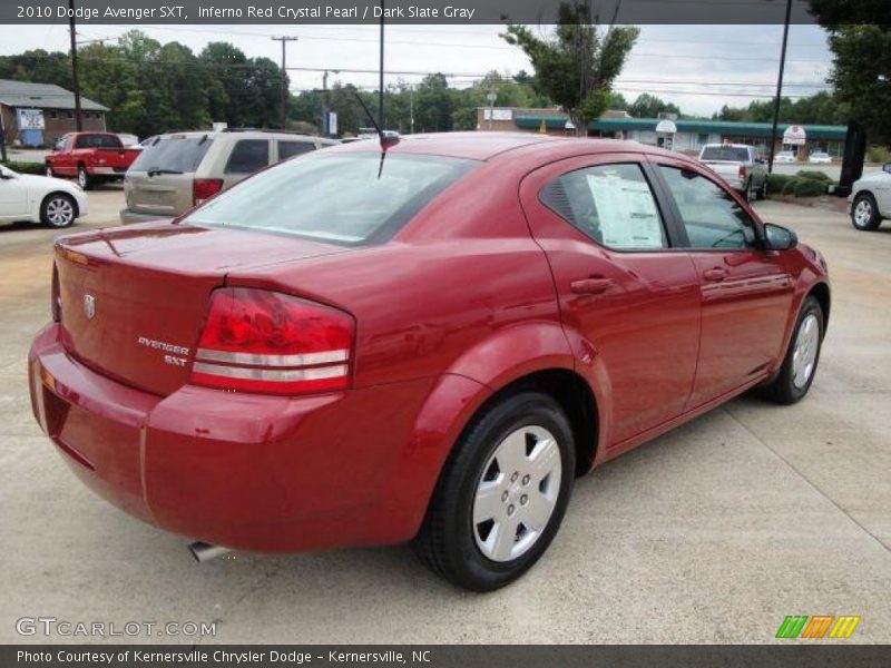 Inferno Red Crystal Pearl / Dark Slate Gray 2010 Dodge Avenger SXT