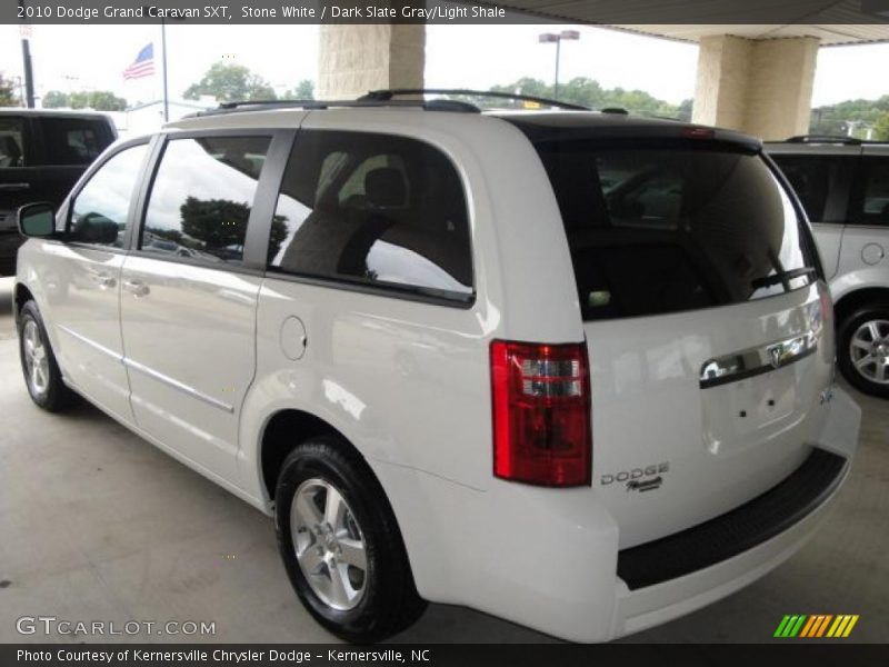 Stone White / Dark Slate Gray/Light Shale 2010 Dodge Grand Caravan SXT