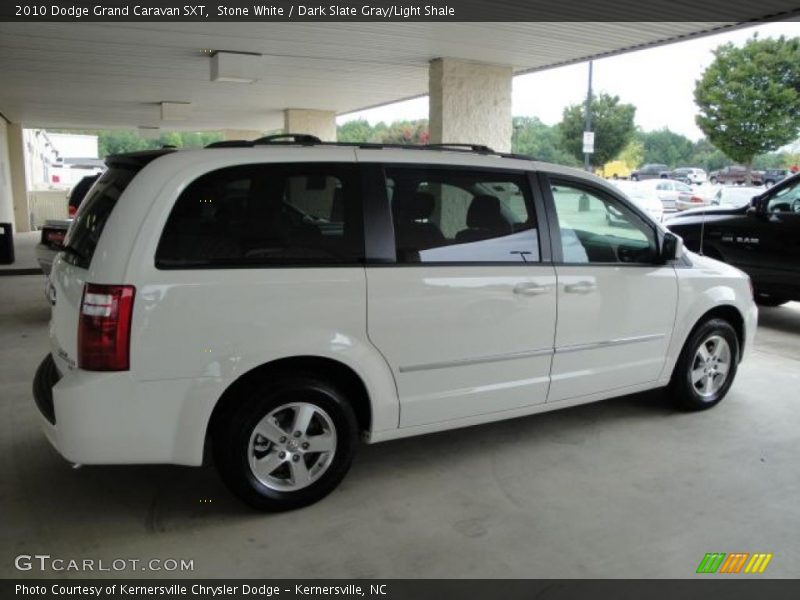 Stone White / Dark Slate Gray/Light Shale 2010 Dodge Grand Caravan SXT