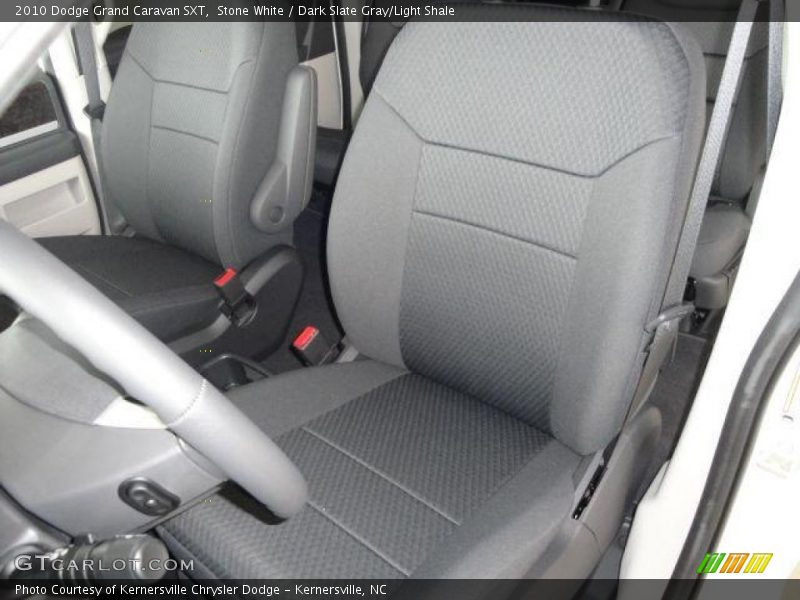 Stone White / Dark Slate Gray/Light Shale 2010 Dodge Grand Caravan SXT