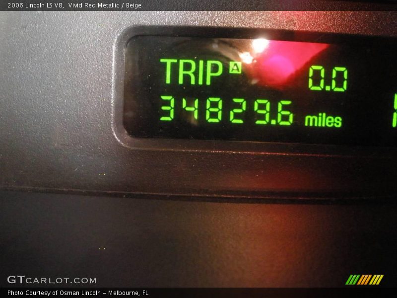 Vivid Red Metallic / Beige 2006 Lincoln LS V8