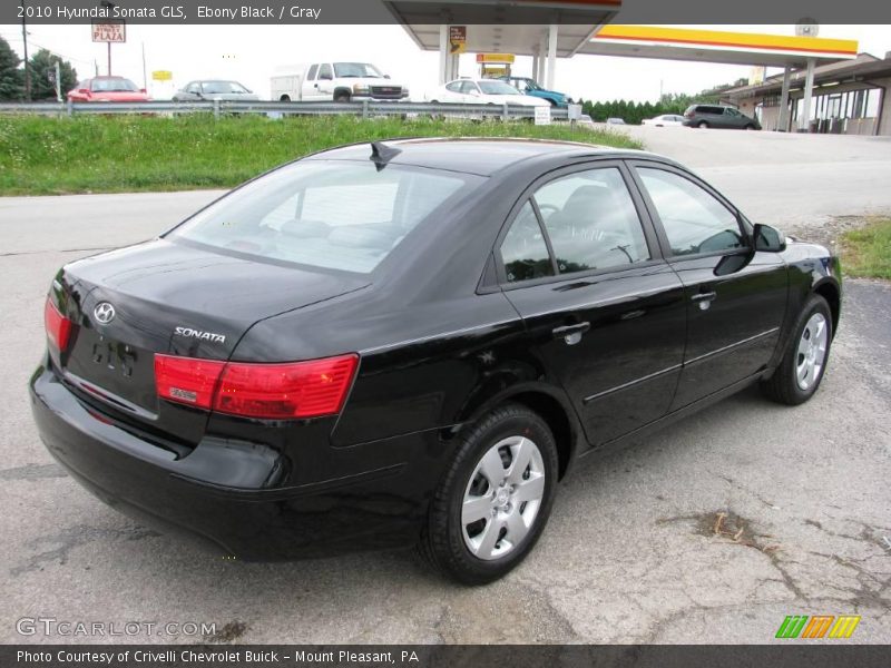 Ebony Black / Gray 2010 Hyundai Sonata GLS