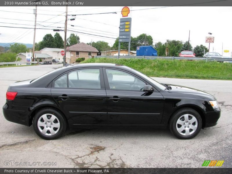 Ebony Black / Gray 2010 Hyundai Sonata GLS