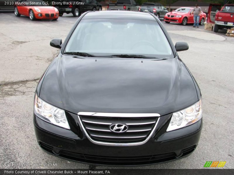 Ebony Black / Gray 2010 Hyundai Sonata GLS