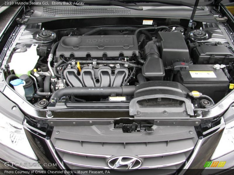 Ebony Black / Gray 2010 Hyundai Sonata GLS