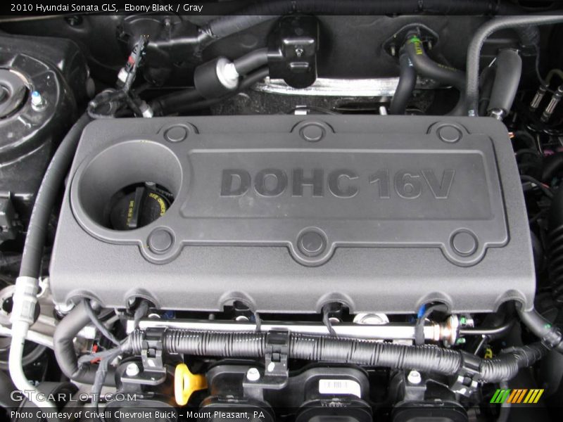 Ebony Black / Gray 2010 Hyundai Sonata GLS